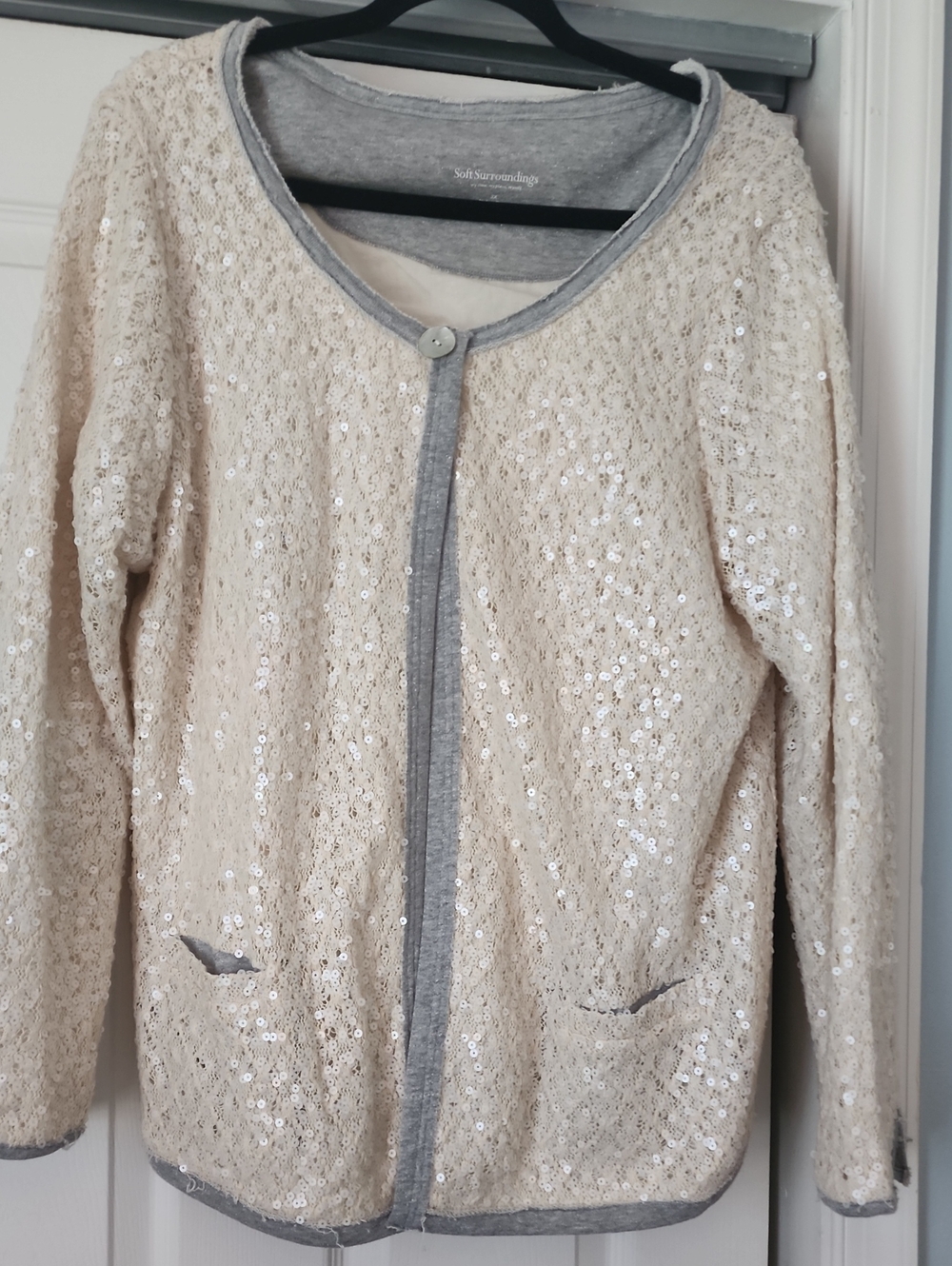 Soft Surroundings Sequin Jacket